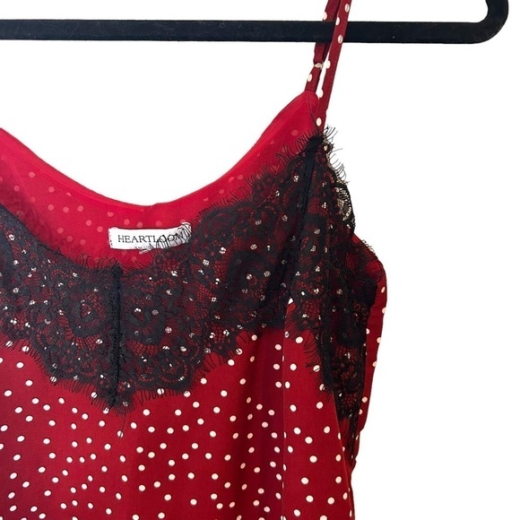 Heartloom Andrea Cami- Polka Dot Lace Satin Cami - Picture 4 of 10